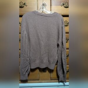 Relaxed Fit Brown Women's Knit Sweater